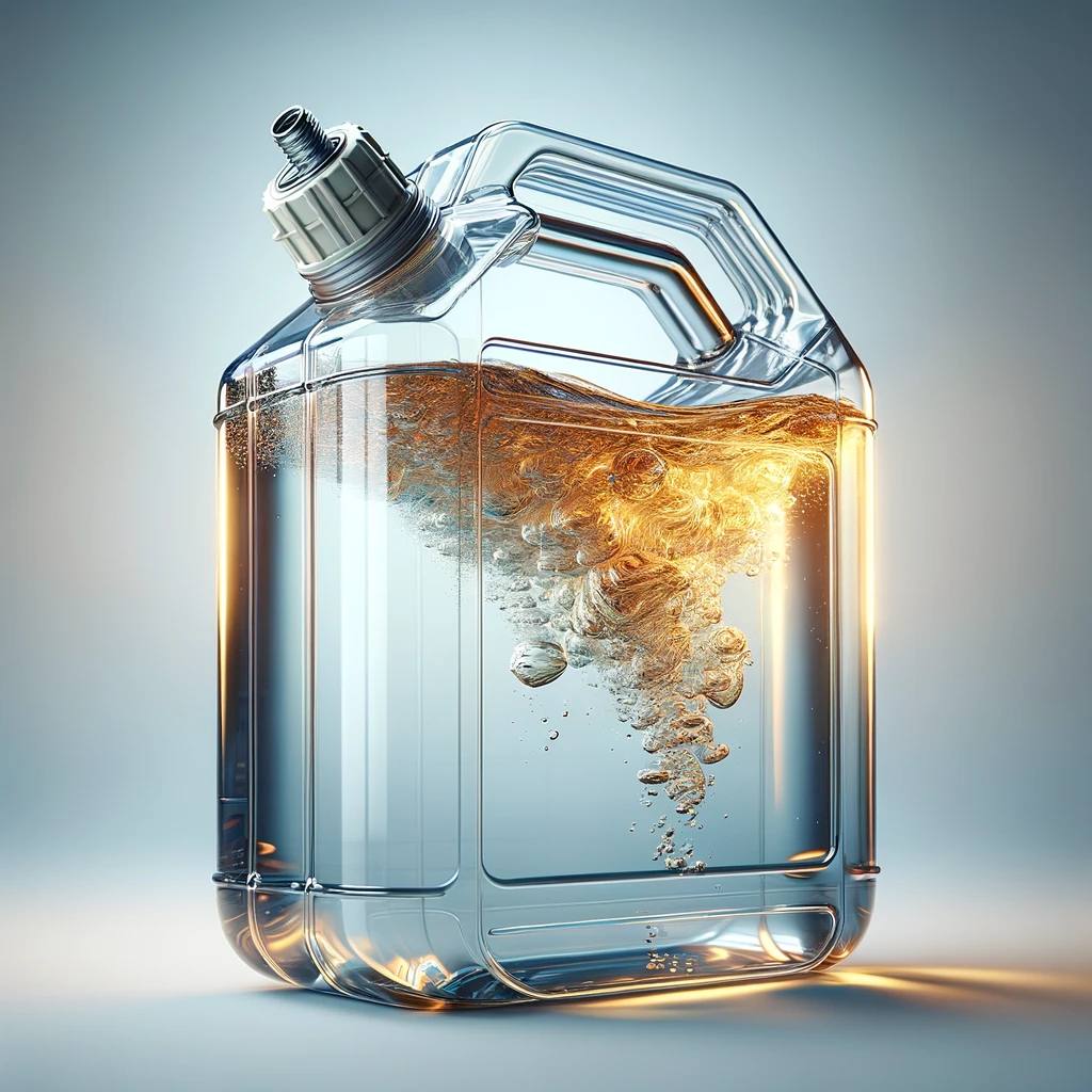 Compressed Transparent Gasoline Canister 2