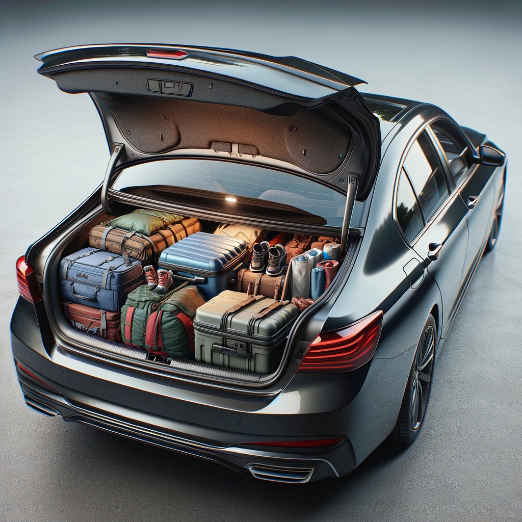 Compressed Car in Winter 2